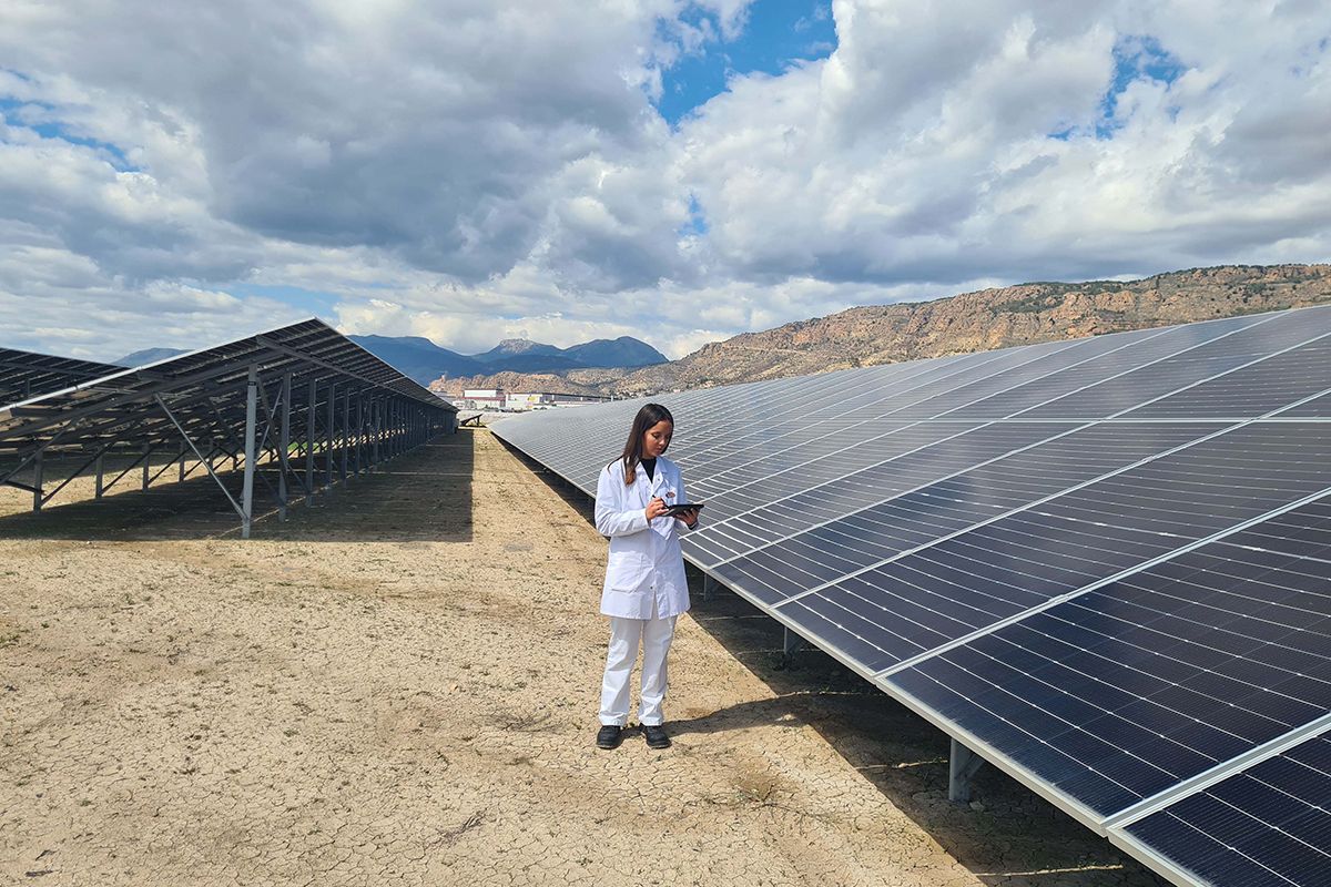 Planta fotovoltaica.